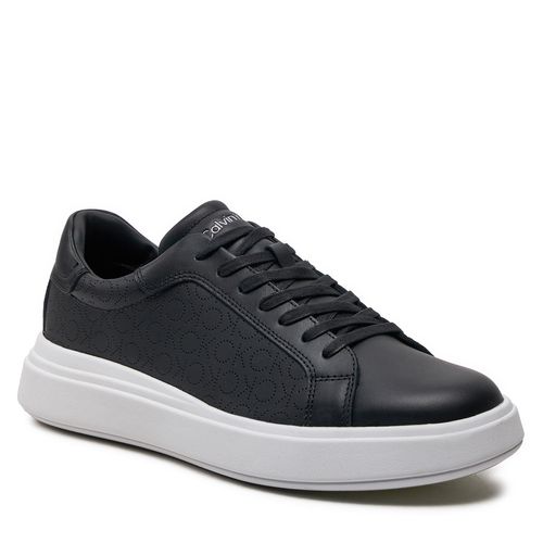 Sneakers Calvin Klein Low Top Lace Up Lth Perf Mono HM0HM01429 Black Mono Perf 0GM - Chaussures.fr - Modalova