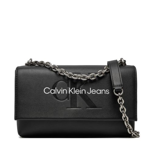 Sac à main Calvin Klein Jeans Sculpted Ew Flat W/Chain25 Mono K60K612221 Noir - Chaussures.fr - Modalova