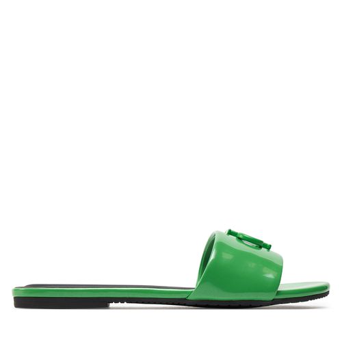 Mules / sandales de bain Calvin Klein Jeans Flat Sandal Slide Mg Met YW0YW01348 Classic Green 0IA - Chaussures.fr - Modalova