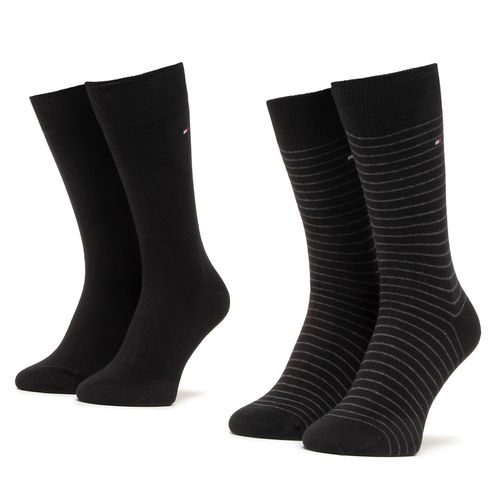 Lot de 2 paires de chaussettes hautes Tommy Hilfiger 100001496 Black 200 - Chaussures.fr - Modalova