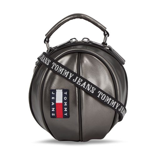 Sac à main Tommy Jeans Tjw Heritage B. Ball Bag Metal AW0AW15434 Gris - Chaussures.fr - Modalova