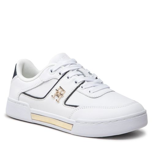Sneakers Tommy Hilfiger Th Prep Court Sneaker FW0FW06859 White/Rwb 0K8 - Chaussures.fr - Modalova
