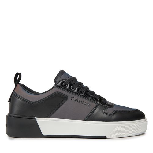 Sneakers Calvin Klein Low Top Lace Up W/ Heatbond Pet HM0HM01290 Black/Petroleum 0GO - Chaussures.fr - Modalova