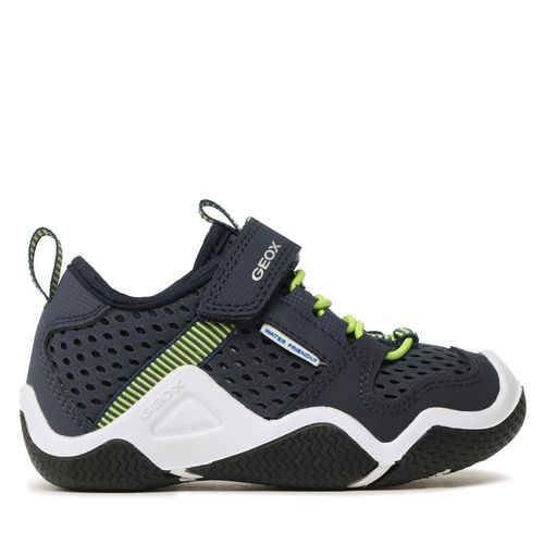 Sneakers Geox J Wader B. A J3530A 01450 C0749 M Navy/Lime - Chaussures.fr - Modalova