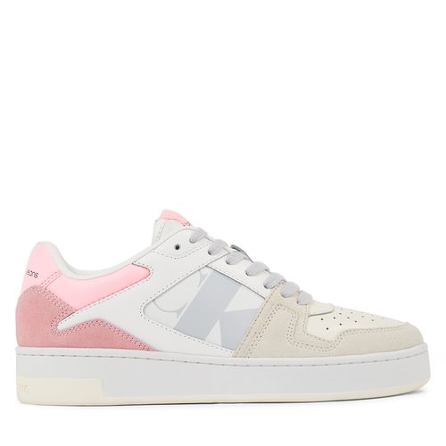 Sneakers Calvin Klein Jeans Basket Cupsole Laceup Mix Lth Wn YW0YW01051 Blanc - Chaussures.fr - Modalova
