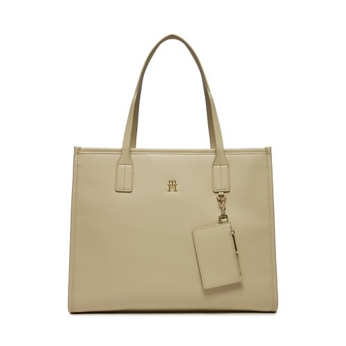 Sac à main Tommy Hilfiger Th City Tote AW0AW15690 Beige - Chaussures.fr - Modalova