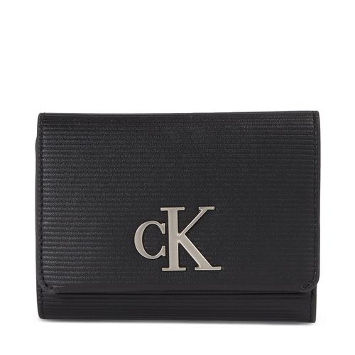 Portefeuille Calvin Klein Jeans Minimal Monogram Med Trifold T K60K611237 Black BDS - Chaussures.fr - Modalova