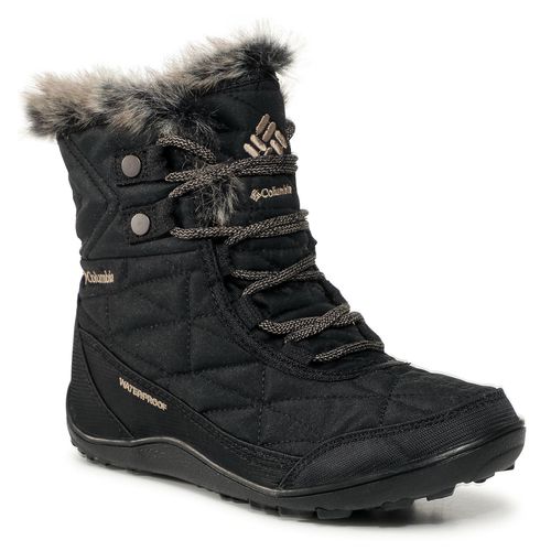 Bottes de neige Columbia Minx™ Shorty III BL591010 Black/Pebble 010 - Chaussures.fr - Modalova