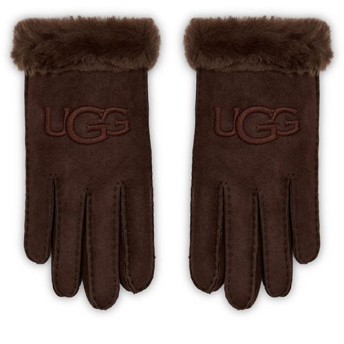 Gants Ugg W Sheepskin Embroider Glove 20931 Burnt Cedar - Chaussures.fr - Modalova