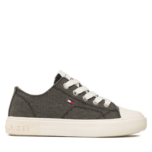 Sneakers Tommy Hilfiger Low Cut Lace-Up Sneaker T3X9-32827-0890 M Black 999 - Chaussures.fr - Modalova