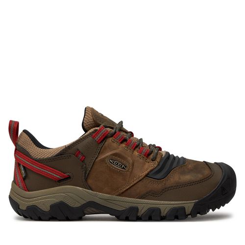 Chaussures de trekking Keen Ridge Flex Wp M 1024918 Timberwolf/Ketchup - Chaussures.fr - Modalova