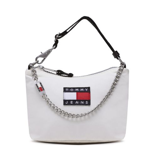 Sac à main Tommy Jeans Tjw Heritage Shoulder Bag AW0AW14112 Gris - Chaussures.fr - Modalova