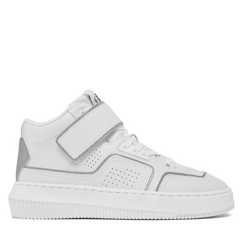 Sneakers Calvin Klein Jeans Chunky Cupsole Laceup Mid M YW0YW00811 White/Silver 0LC - Chaussures.fr - Modalova