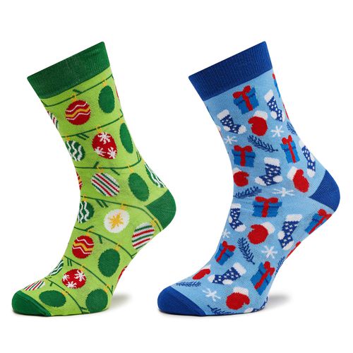Lot de 2 paires de chaussettes hautes unisexe Rainbow Socks Xmas Socks Balls Adult Gifts Pak 2 Multicolore - Chaussures.fr - Modalova