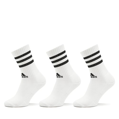 Chaussettes hautes unisex adidas 3-Stripes Cushioned Crew Socks 3 Pairs HT3458 Blanc - Chaussures.fr - Modalova