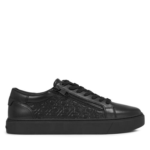 Sneakers Calvin Klein Low Top Lace Up W/Zip Mono HM0HM01188 Triple Black Mono 0GL - Chaussures.fr - Modalova