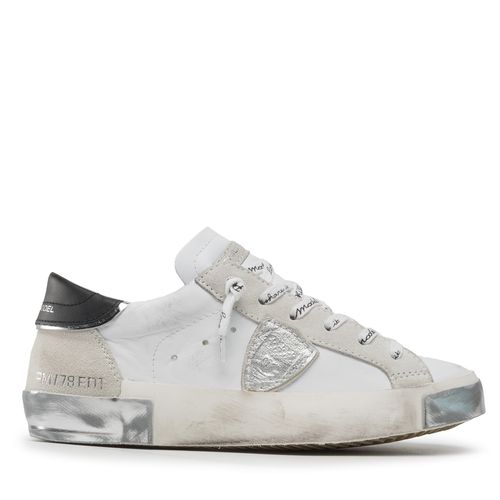 Sneakers Philippe Model Prsx PRLD MA02 Blanc Argent - Chaussures.fr - Modalova