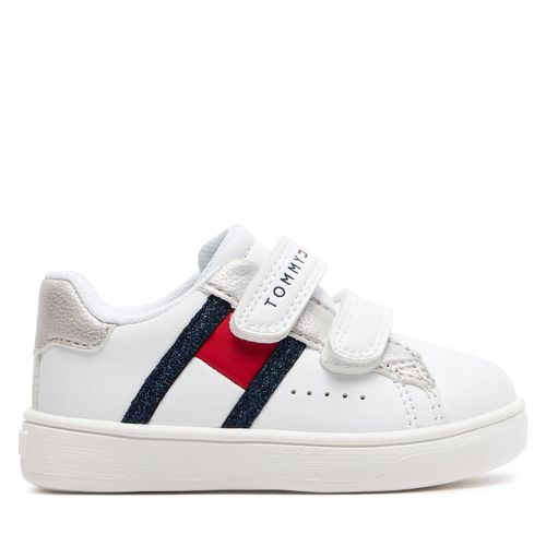 Sneakers Tommy Hilfiger T1A9-33190-1439 Bianco/Argento X025 - Chaussures.fr - Modalova