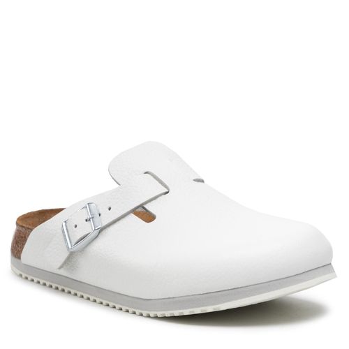Mules / sandales de bain Birkenstock Boston Bs 60136 White - Chaussures.fr - Modalova