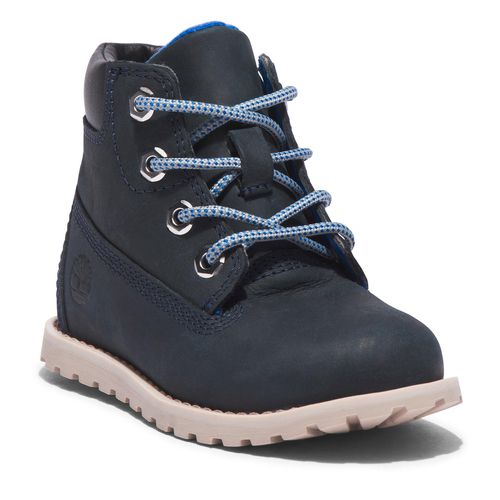 Boots Timberland Pokey Pine 6In Boot With TB0A2N9N0191 Navy Full Grain - Chaussures.fr - Modalova