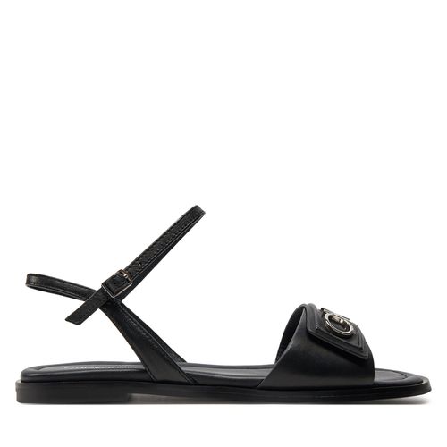 Sandales Calvin Klein Flat Sandal Relock Lth HW0HW01942 Black BEH - Chaussures.fr - Modalova