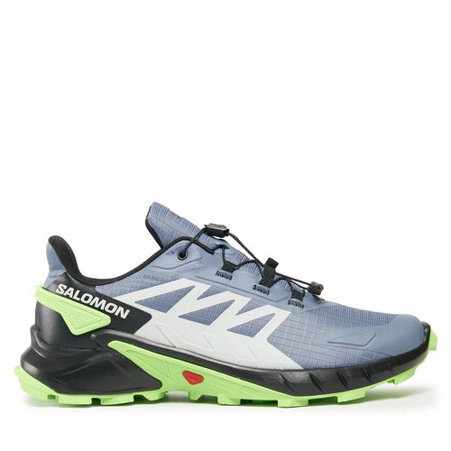 Chaussures Salomon Supercross 4 L47315800 Flint Stone/Black/Green Gecko - Chaussures.fr - Modalova