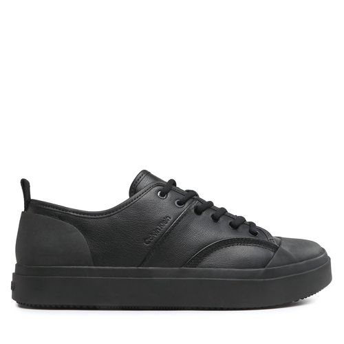 Sneakers Calvin Klein Low Top Lace Up Lth HM0HM01045 Noir - Chaussures.fr - Modalova