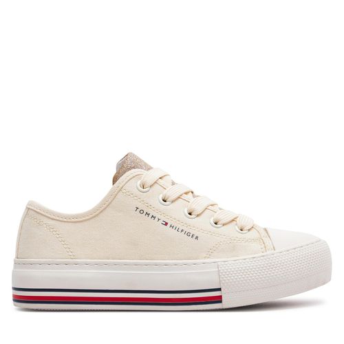 Sneakers Tommy Hilfiger Low Cut Lace-Up Sneaker T3A9-33185-1687 M Beige 500 - Chaussures.fr - Modalova