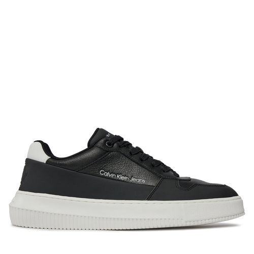 Sneakers Calvin Klein Jeans Chunky Cupsole Low Lth In Sat YM0YM00873 Black/Bright White 0GM - Chaussures.fr - Modalova