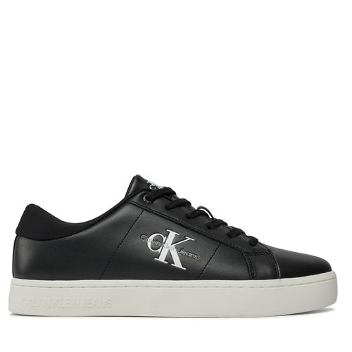 Sneakers Calvin Klein Jeans Classic Cupsole Low Laceup Lth YM0YM00864 Black/Bright White 0GM - Chaussures.fr - Modalova