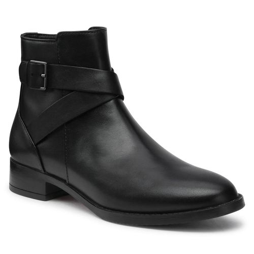 Bottines Clarks Hamble Buckle 261510084 Black Leather - Chaussures.fr - Modalova