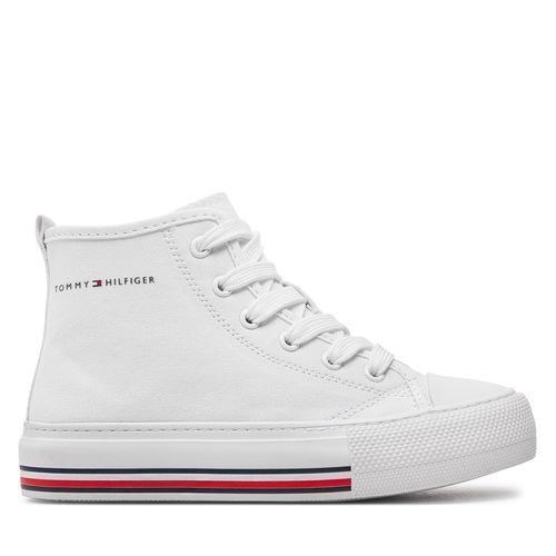 Sneakers Tommy Hilfiger High Top Lace-Up Sneaker T3A9-33188-1687 M Blanc - Chaussures.fr - Modalova