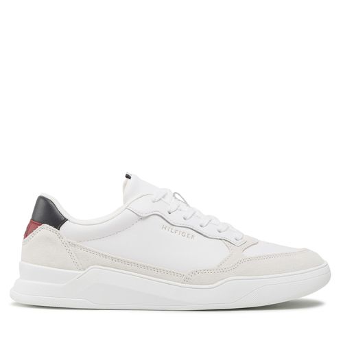 Sneakers Tommy Hilfiger Elevated Cupsole Leather Mix FM0FM04358 White YBR - Chaussures.fr - Modalova