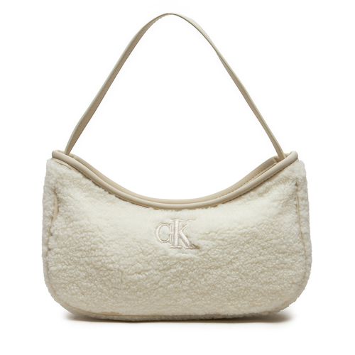 Sac à main Calvin Klein Jeans Teddy IU0IU00634 Écru - Chaussures.fr - Modalova