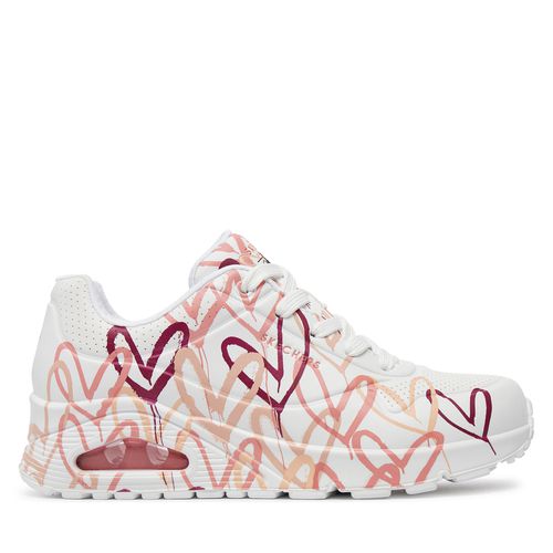 Sneakers Skechers Uno - Dripping In Love 155507/WCRL Blanc - Chaussures.fr - Modalova
