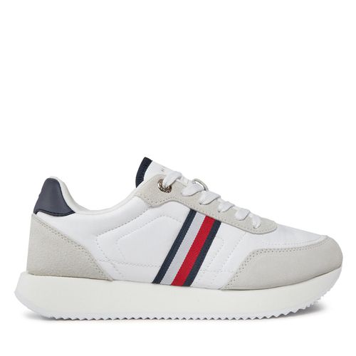 Sneakers Tommy Hilfiger Essential Runner Global Stripes FW0FW07831 White YBS - Chaussures.fr - Modalova
