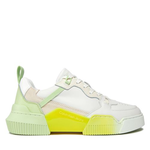 Sneakers Calvin Klein Jeans Chunky Cupsole 2.0 Lth Ml Sat YW0YW01306 Exotic Mint/Sulphur/Creamy White 0IE - Chaussures.fr - Modalova