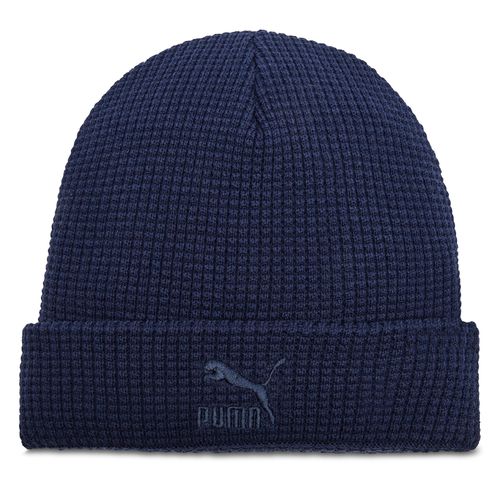 Bonnet Puma Classics Mid Fit Beanie 025677 03 Bleu marine - Chaussures.fr - Modalova