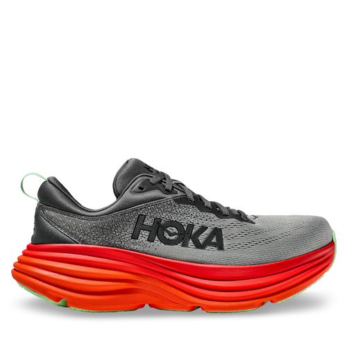 Chaussures Hoka Bondi 8 1123202 Castlerock / Flame CFLM - Chaussures.fr - Modalova