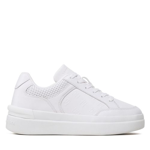 Sneakers Tommy Hilfiger Embossed Court FW0FW07297 Blanc - Chaussures.fr - Modalova