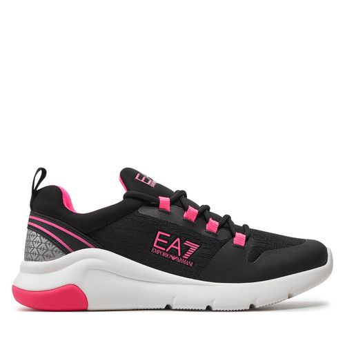 Sneakers EA7 Emporio Armani X8X180 XK389 M496 Black+Pink Fluo - Chaussures.fr - Modalova
