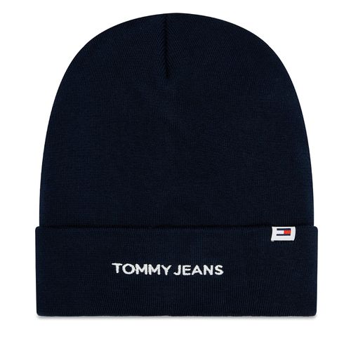 Bonnet Tommy Jeans Linear Logo AW0AW15843 Bleu marine - Chaussures.fr - Modalova