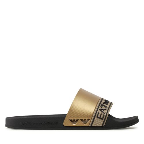 Mules / sandales de bain EA7 Emporio Armani XCP011 XK277 M700 Black/Gold - Chaussures.fr - Modalova