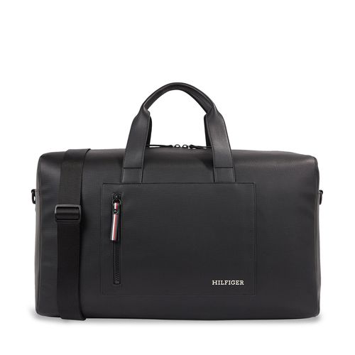 Sac Tommy Hilfiger Th Pique Duffle AM0AM11779 Black BDS - Chaussures.fr - Modalova