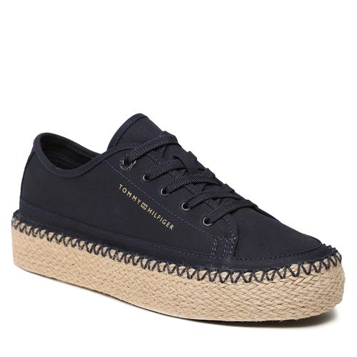 Espadrilles Tommy Hilfiger Rope Vulc Sneaker Corporate FW0FW07241 Space Blue DW6 - Chaussures.fr - Modalova