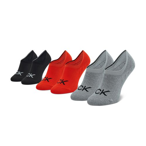 Lot de 3 paires de chaussettes basses Calvin Klein 701218723 Red Combo - Chaussures.fr - Modalova