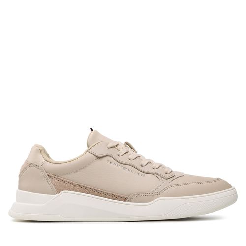 Sneakers Tommy Hilfiger Elevated Cupsole Leather FM0FM04490 Classic Beige ACI - Chaussures.fr - Modalova