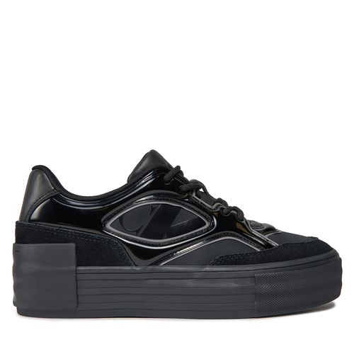 Sneakers Calvin Klein Jeans Bold Vulc Flatf Lace Mix Mg Lum YW0YW01295 Triple Black 0GT - Chaussures.fr - Modalova