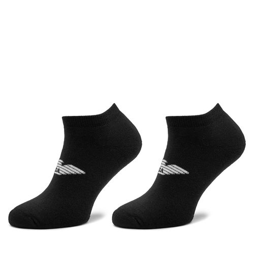 Lot de 2 paires de chaussettes basses Emporio Armani 306208 4R300 00020 Noir - Chaussures.fr - Modalova