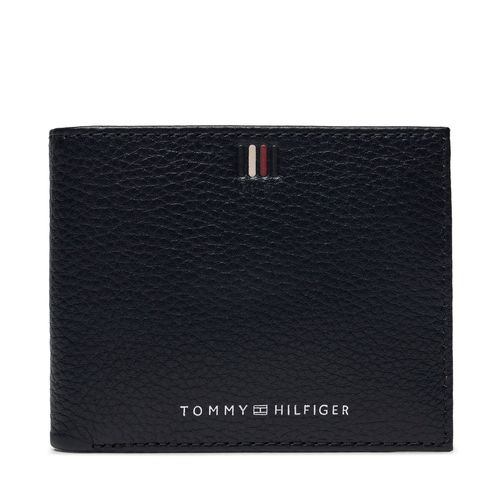 Portefeuille grand format Tommy Hilfiger Th Central Mini Cc Wallet AM0AM11854 Bleu marine - Chaussures.fr - Modalova